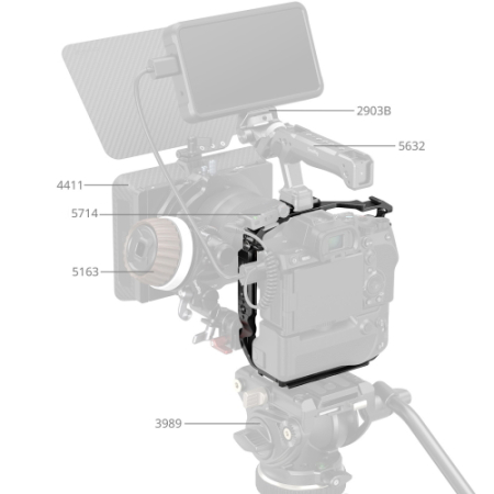 SmallRig 6114 - klatka do aparatu Sony Alpha 7R V / 7 IV / 7S III / 1 / 7R IV / 7 V w połączeniu z gripem VG-C4EM - przykład użycia